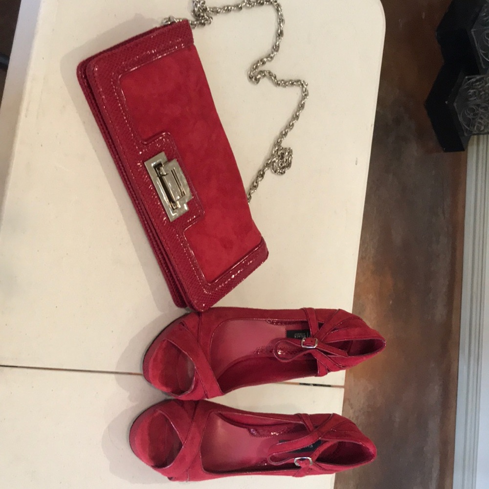 Body strap purse and shoes